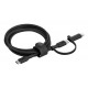 Belkin BoostCharge Pro cable USB C  a USB C/Lightning  1,5 m Negro - cac003hq1.5mbk